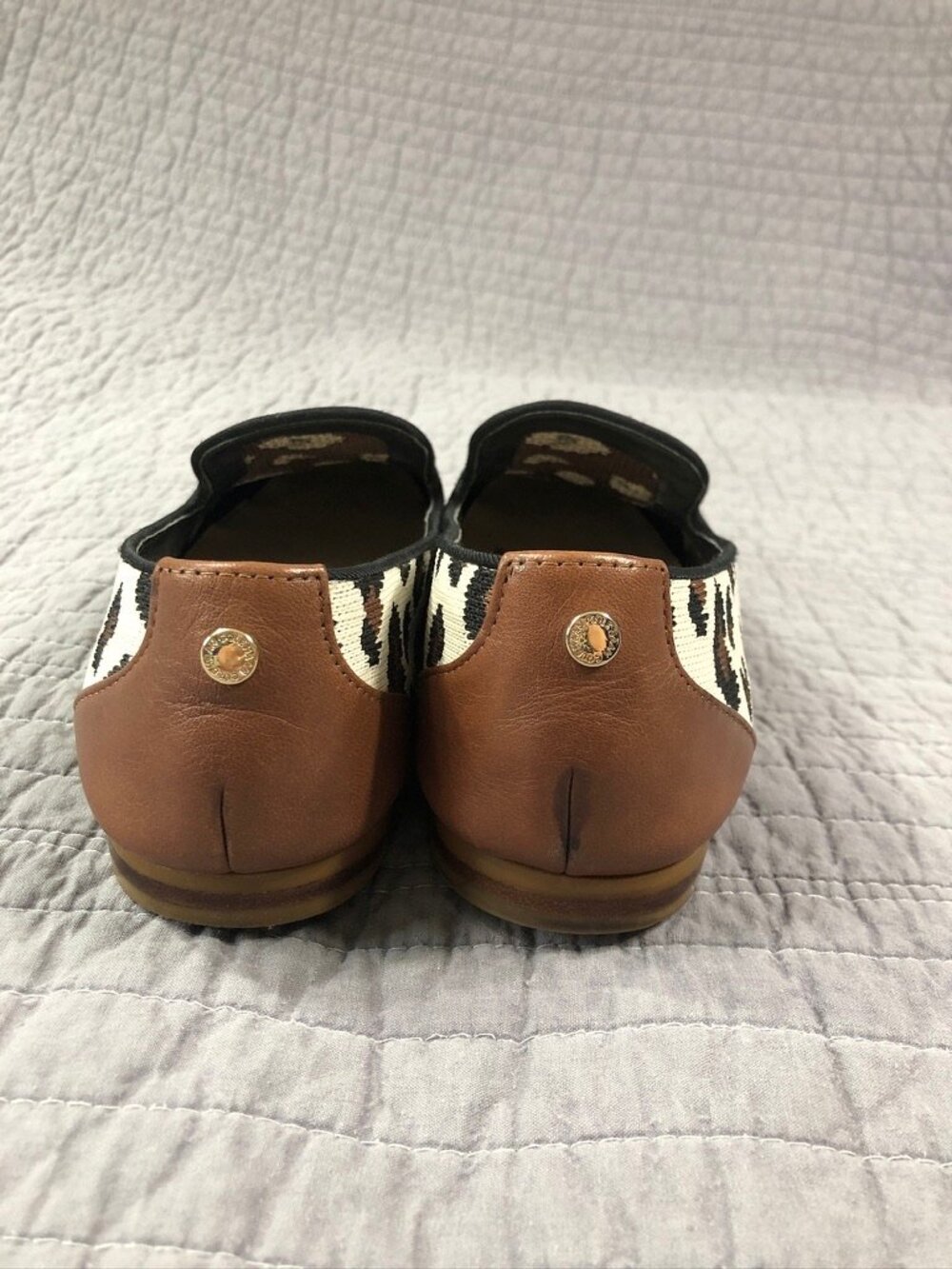Cole Haan Women 8.5 Grand Series Cheetah Leopard Knit Loafers Flats - Picture 6 of 16